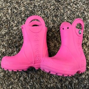 Crocs toddler Pink Rain Boots